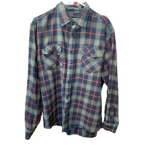 Molokai Surf Co. Flannel Shirt Multicolored Long Sleeve Button down Mens Large